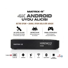 Hiremco Matrix R 64 GB 4K Android Uydu Alıcısı